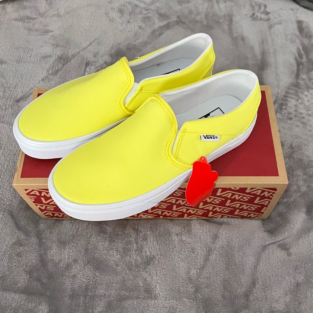 Neon Yellow Vans Size 6.5